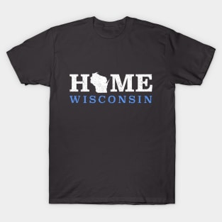 WI Wisconsin HOME design T-Shirt